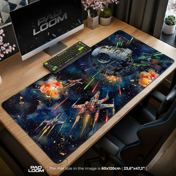X-Wing Death Star Run Mouse Pad - Star Wars Desk Mat