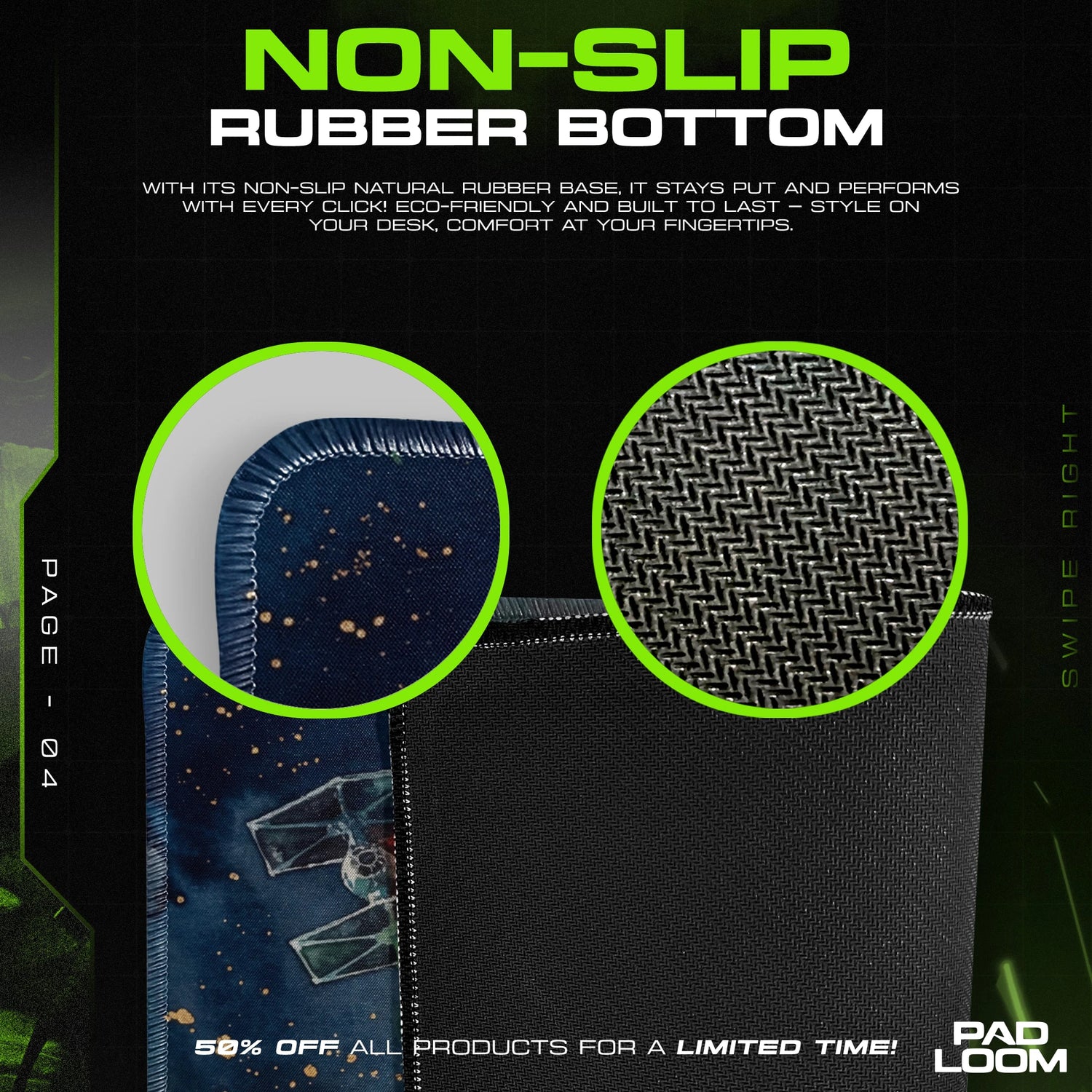 X-Wing Death Star Run Mouse Pad - Star Wars Desk Mat