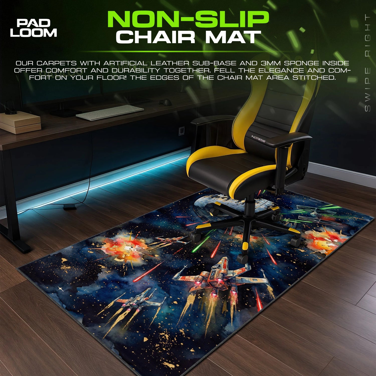 X-Wing Death Star Run Mouse Pad - Star Wars Desk Mat