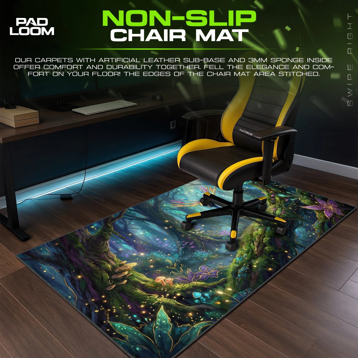 Xerneas Enchanted Forest Mouse Pad - Pokemon Desk Mat
