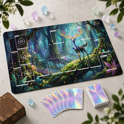 Xerneas Forest Playmat - Pokemon TCG Mat