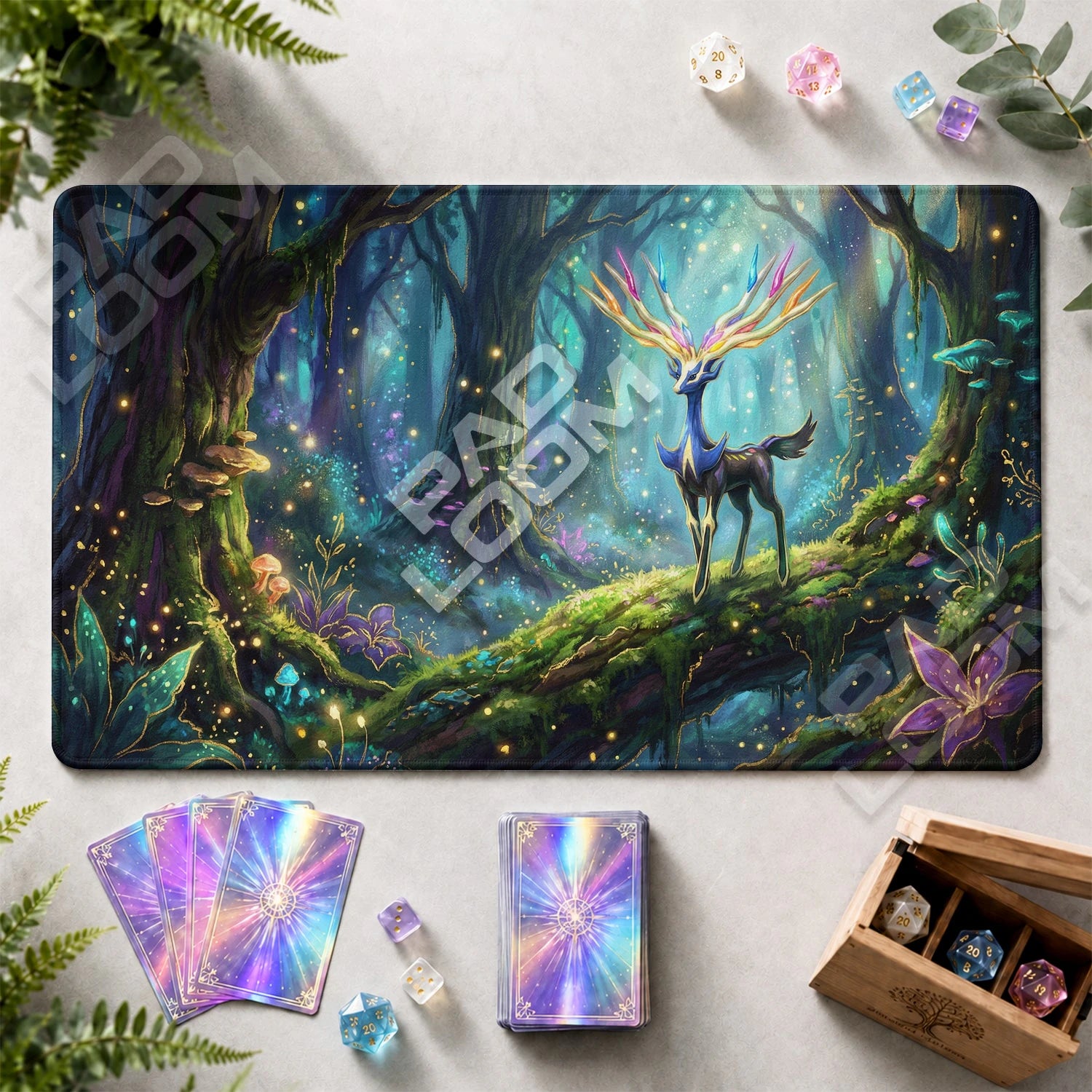 Xerneas Forest Playmat - Pokemon TCG Mat - view 2