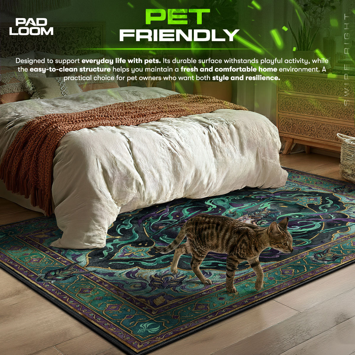 Xiao Yaksha Mask Rug - Genshin Impact Chair Mat