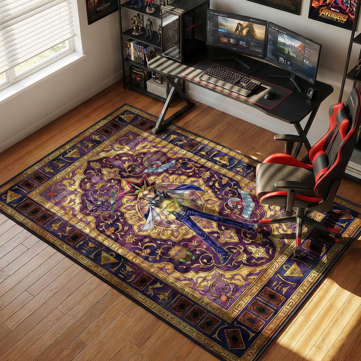 Yami Yugi Pharaoh Spirit Rug - Yu-Gi-Oh! Chair Mat