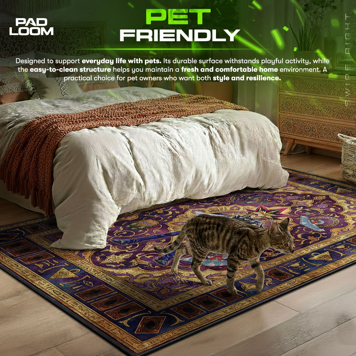 Yami Yugi Pharaoh Spirit Rug - Yu-Gi-Oh! Chair Mat