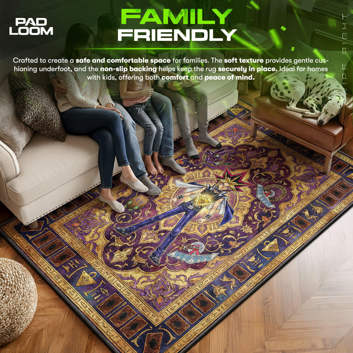 Yami Yugi Pharaoh Spirit Rug - Yu-Gi-Oh! Chair Mat