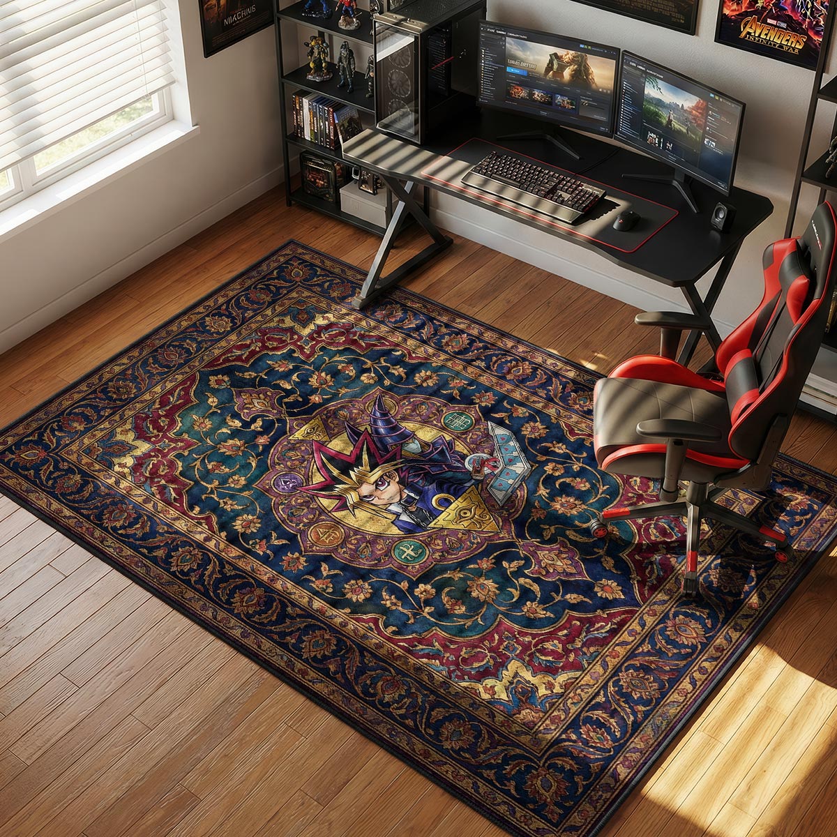 Yami Yugi Königlicher Kreis Teppich - Yu-Gi-Oh! Stuhlunterlage