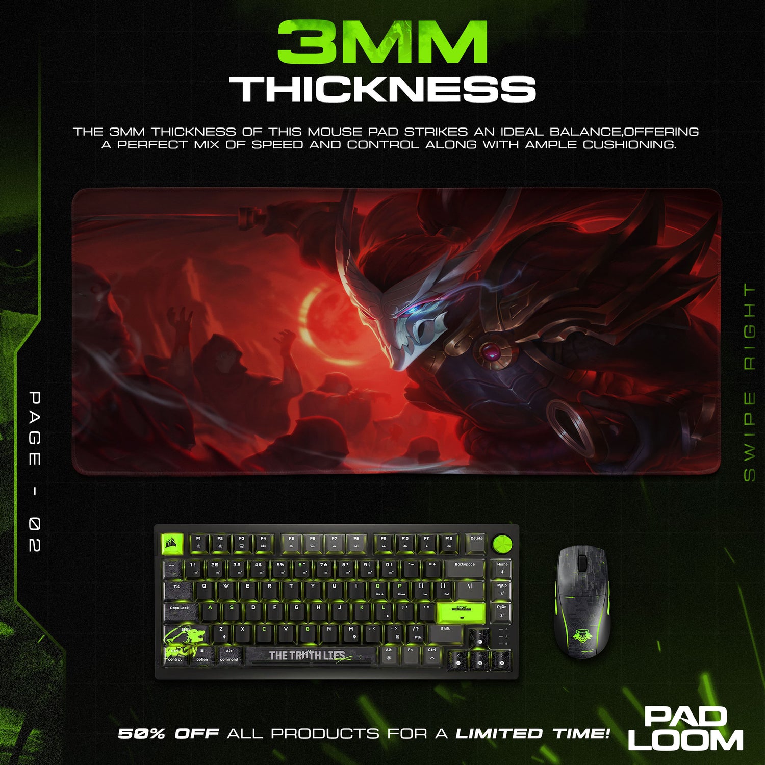 Yasuo Blood Moon Mouse Pad, League of Legends Gaming Desk Mat