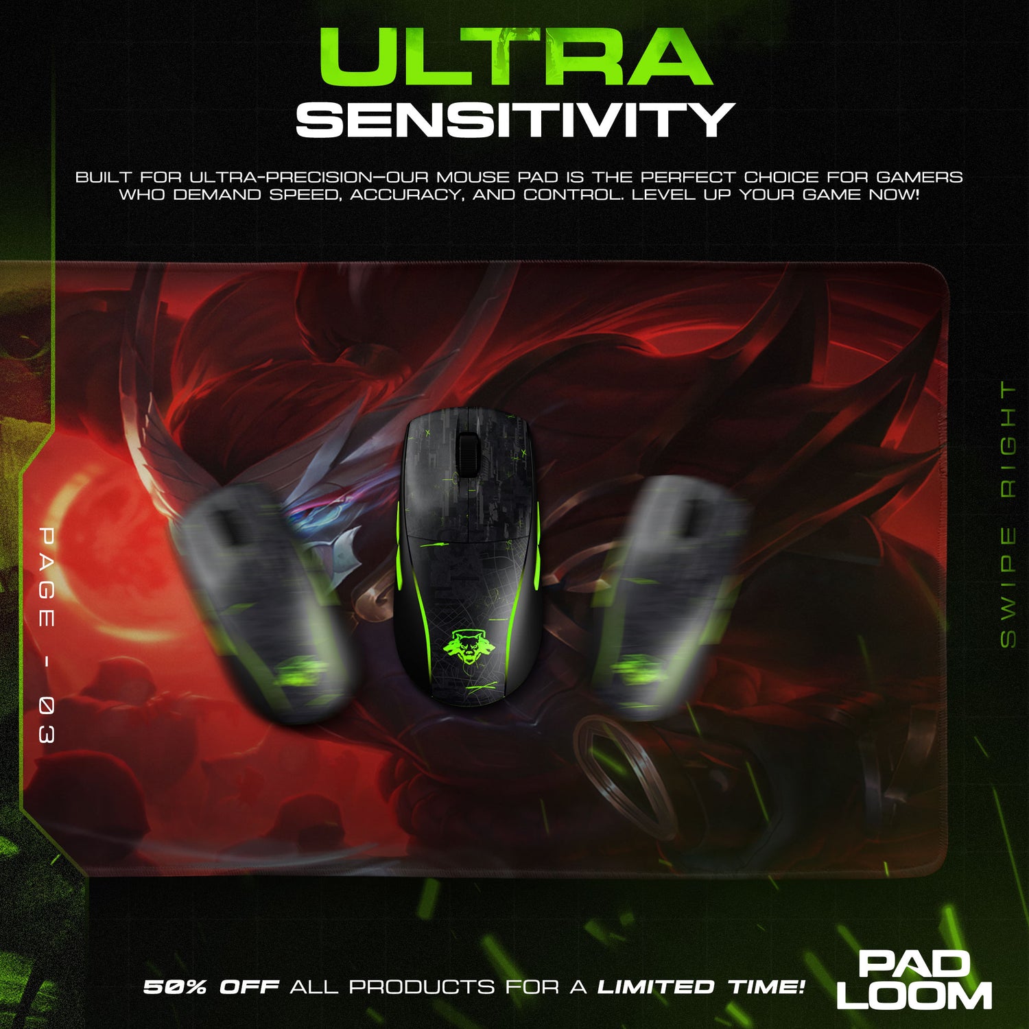 Yasuo Blood Moon Mouse Pad, League of Legends Gaming Desk Mat