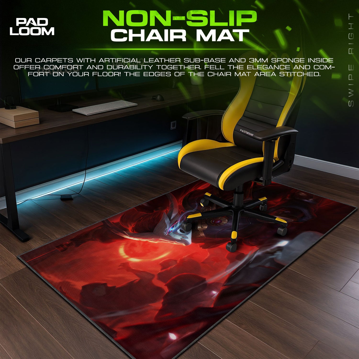 Yasuo Blood Moon Mouse Pad, League of Legends Gaming Desk Mat