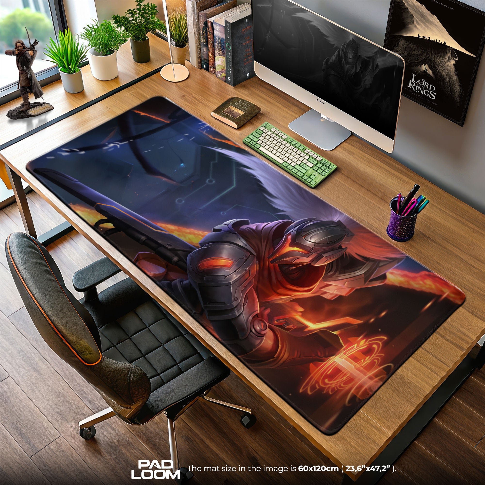 Yasuo Project Skin Mouse Pad, League of Legends Gaming Desk Mat