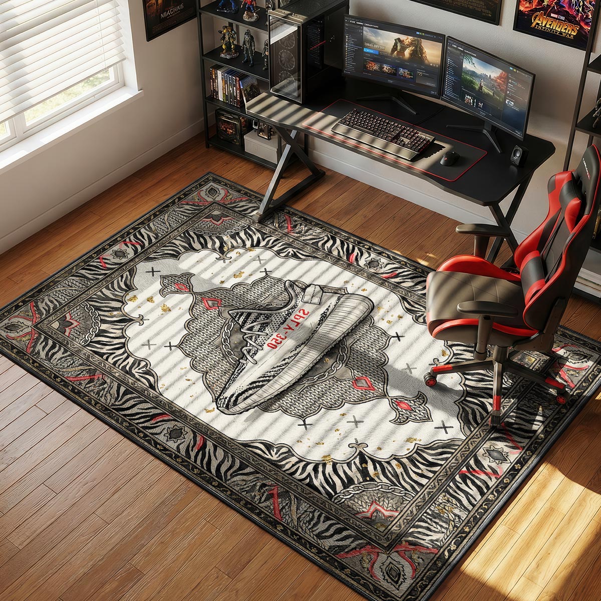 B-12 Rotes Protokollteppich - Streunende Stuhlmatte