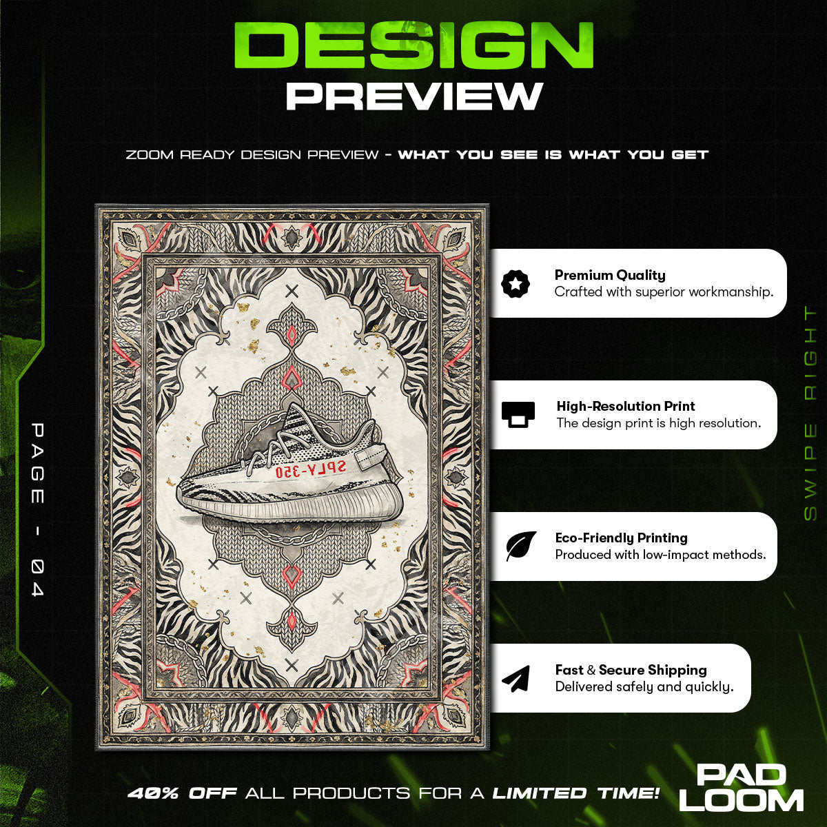 B-12 Rotes Protokollteppich - Streunende Stuhlmatte