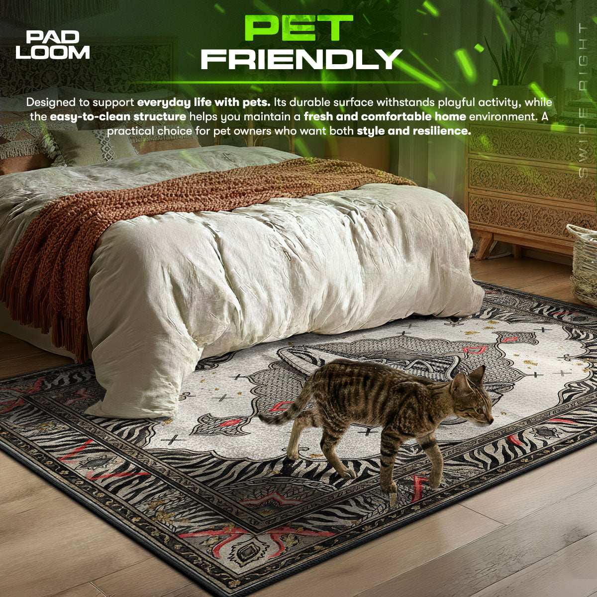 B-12 Rotes Protokollteppich - Streunende Stuhlmatte