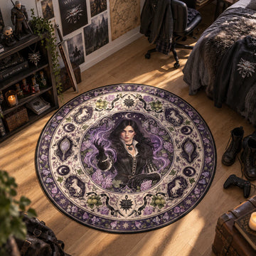 Yennefer Casting Round Rug - The Witcher Chair Mat