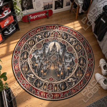 Yharnam Cathedral Round Rug - Bloodborne Chair Mat