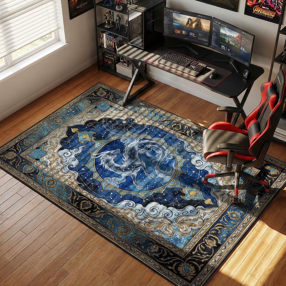 Yomigami Celestial Dragon Rug - Okami Chair Mat