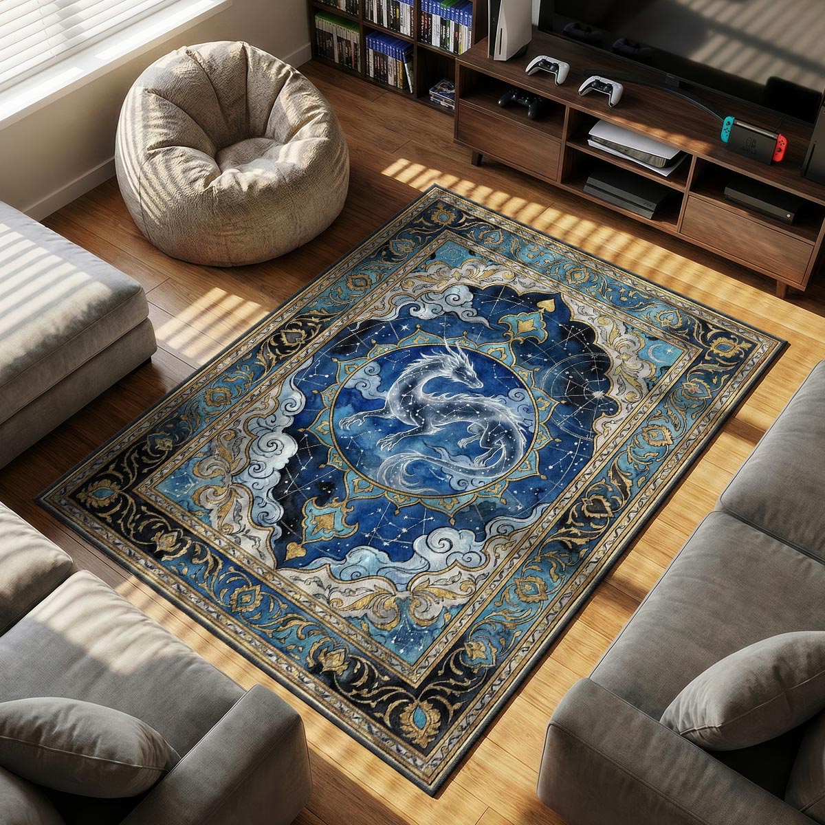 Yomigami Celestial Dragon Rug - Okami Chair Mat