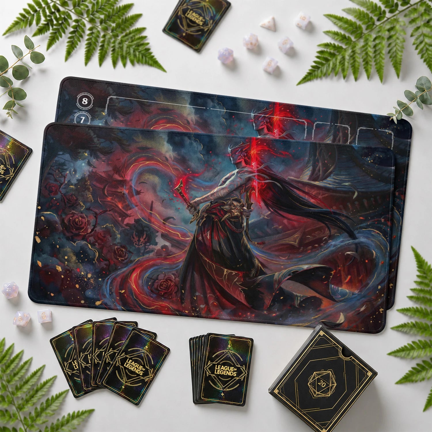 Yone Crimson Playmat - LoL Riftbound TCG Mat