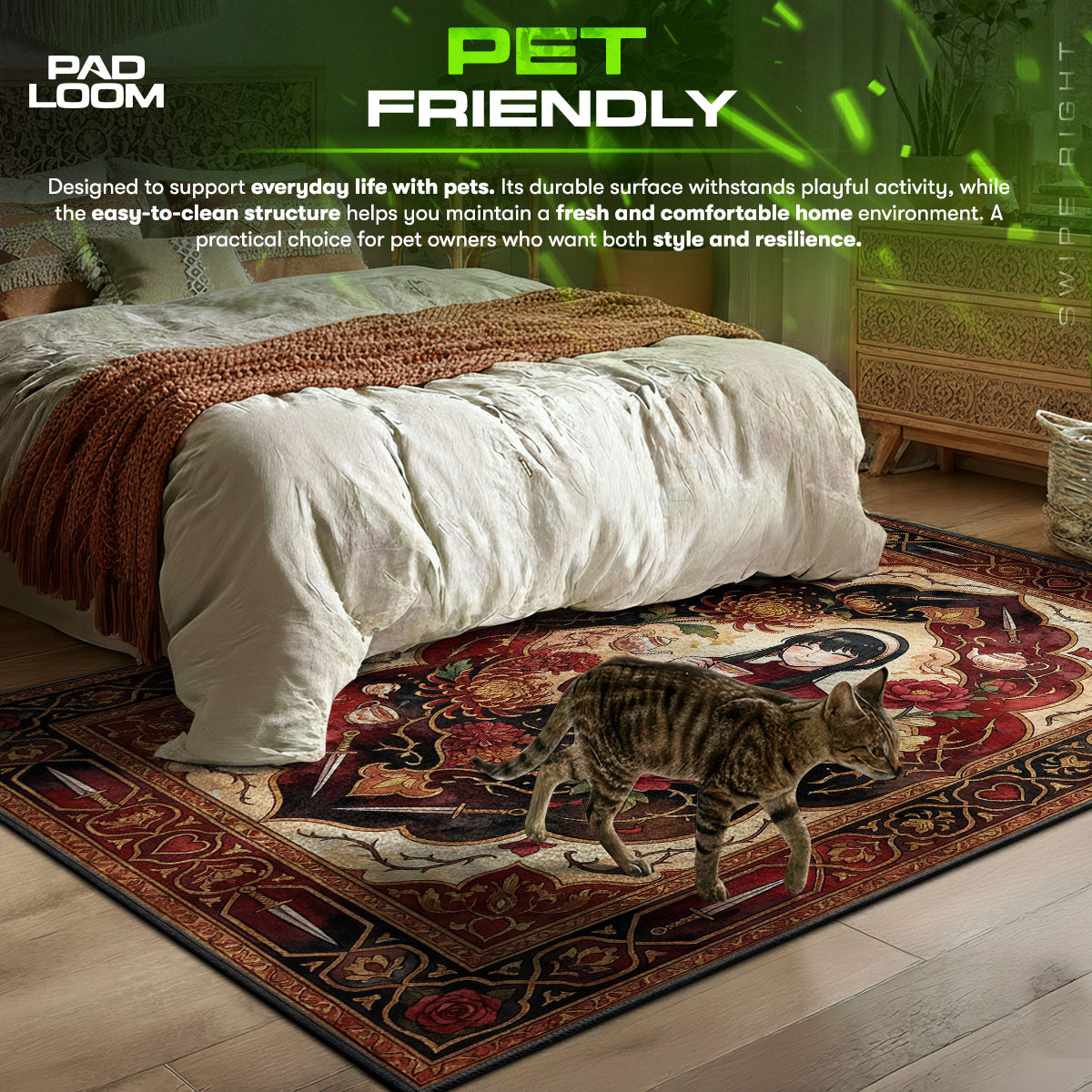 Yor Forger Tea Time Rug - Spy x Family Chair Mat