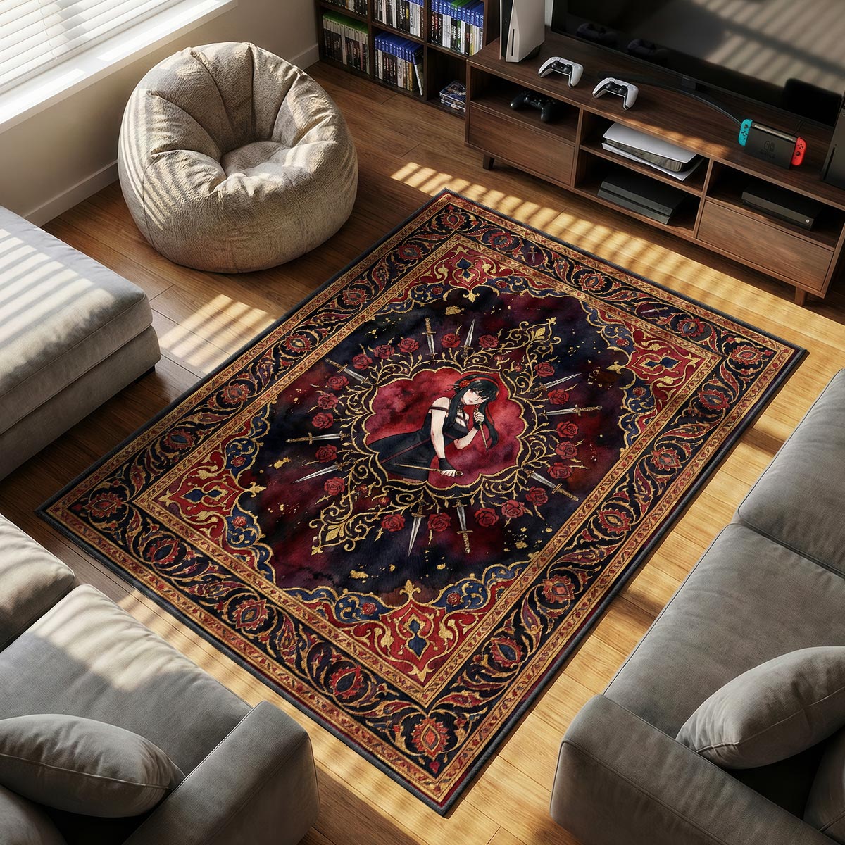 Yor Forger Dornprinzessin Teppich - Spion x Familie Stuhlmatte