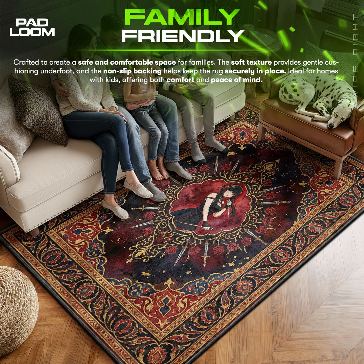 Yor Forger Dornprinzessin Teppich - Spion x Familie Stuhlmatte