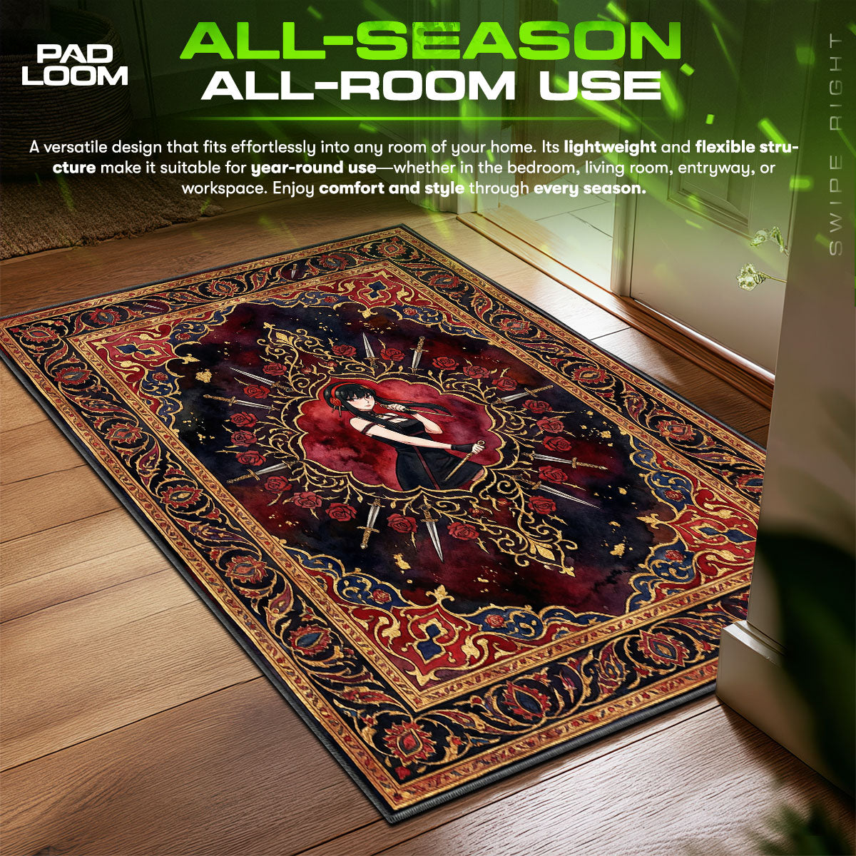 Yor Forger Dornprinzessin Teppich - Spion x Familie Stuhlmatte