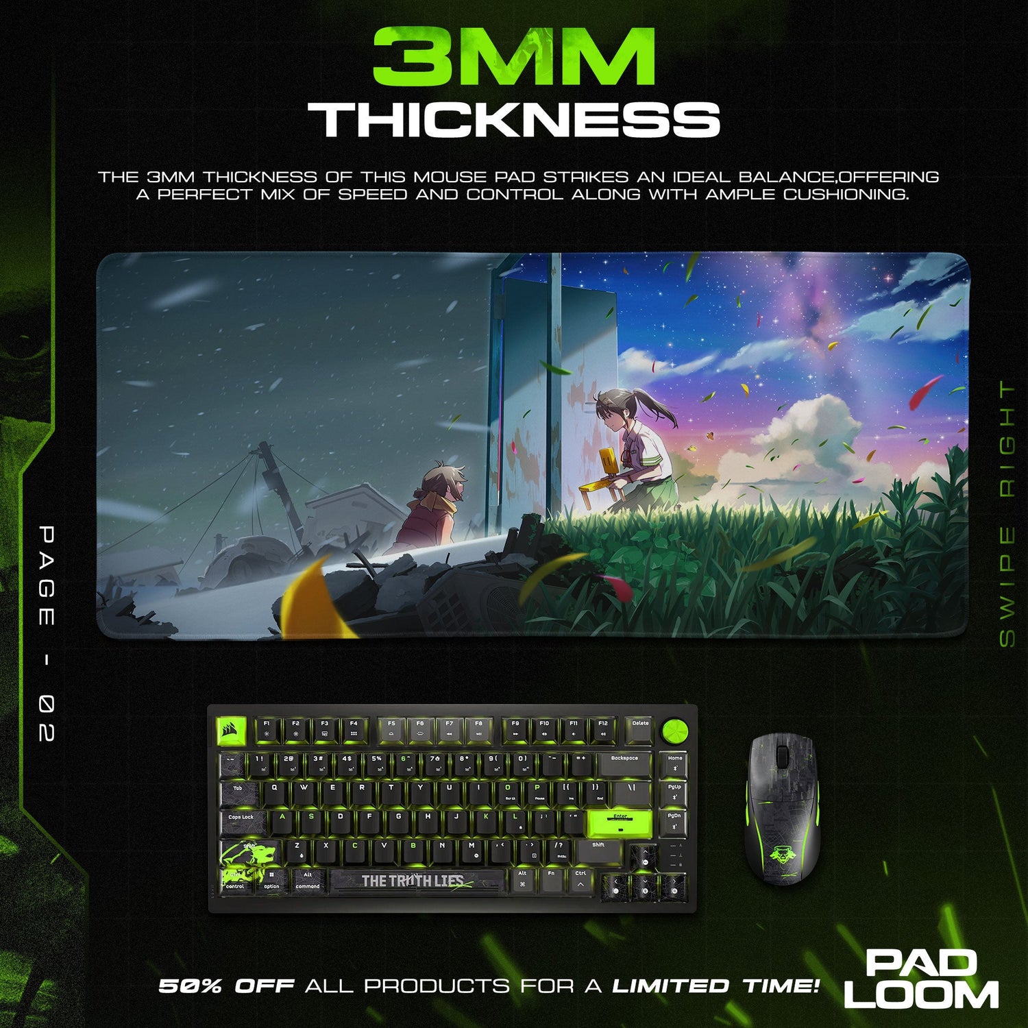 Your Name Mouse Pad, Sky Gate Gaming Desk Mat Padloom
