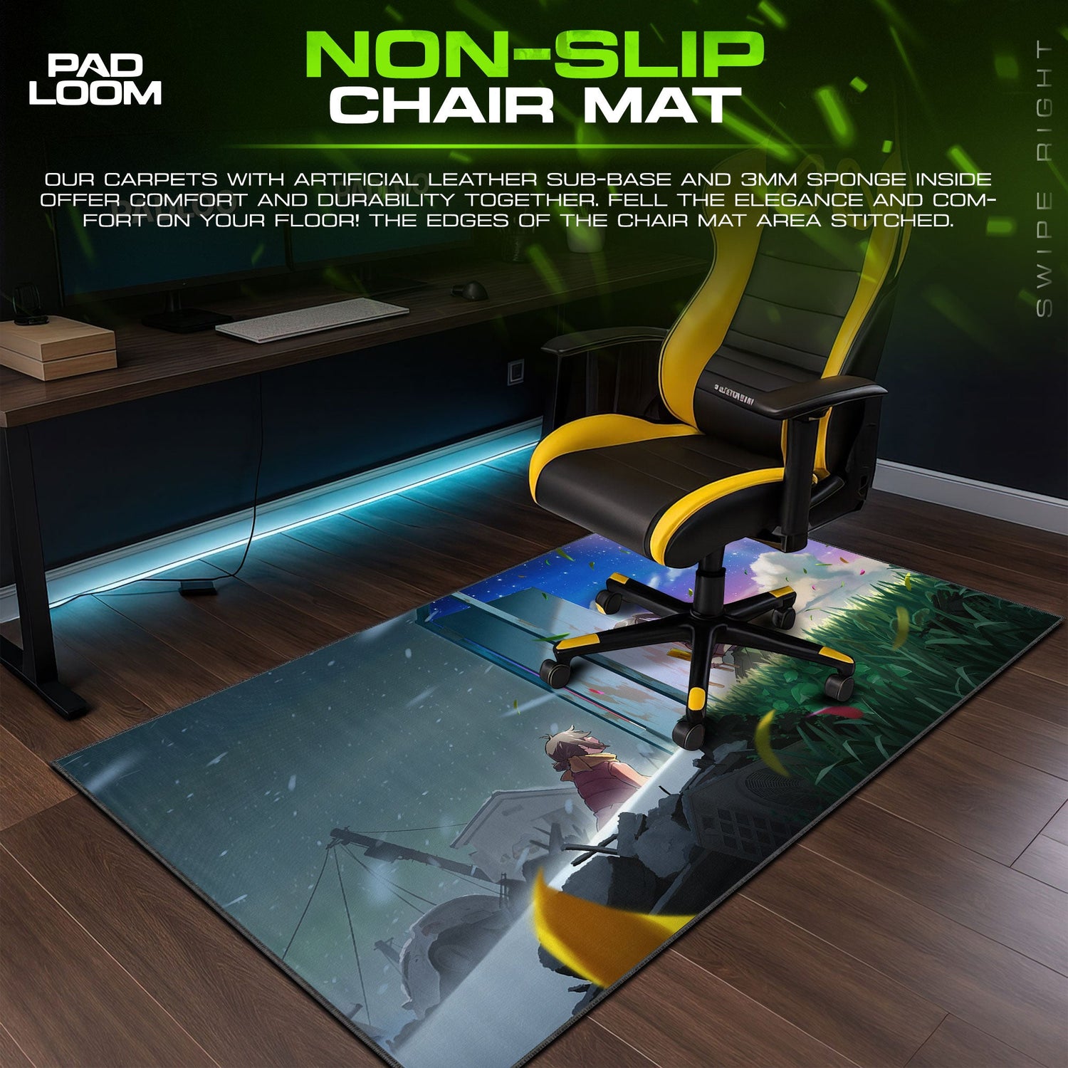 Your Name Mouse Pad, Sky Gate Gaming Desk Mat Padloom