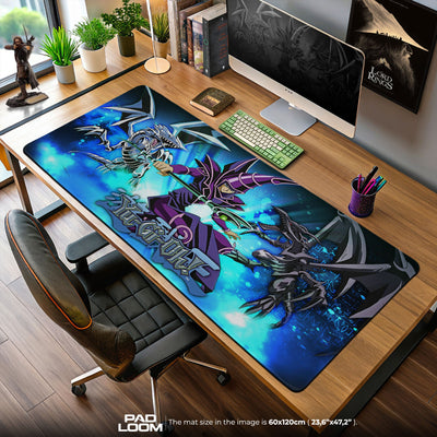Yu-Gi-Oh Dark Magician Blue-Eyes Mouse Pad, Game Gaming Desk Mat
