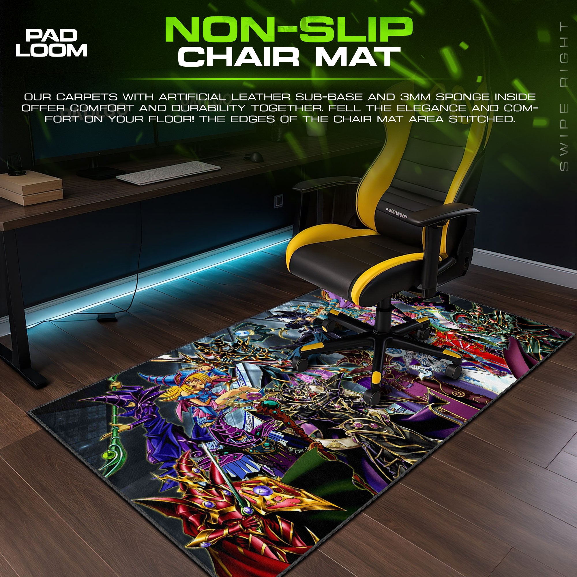 Yu-Gi-Oh Dark Magician Legion Mouse Pad, Game Gaming Desk Mat