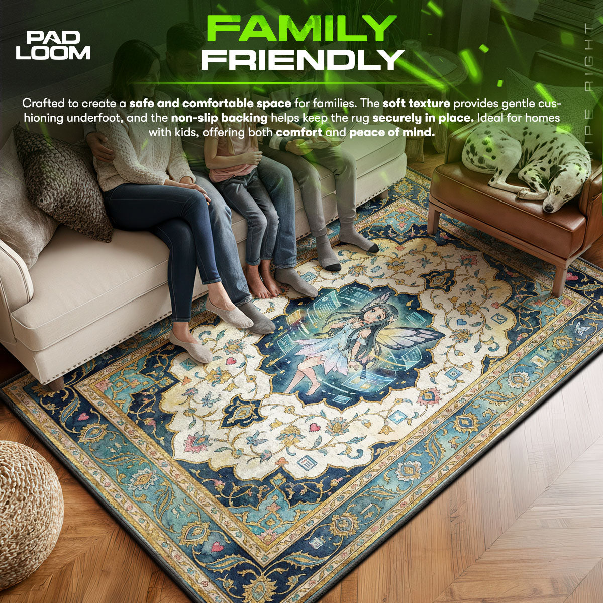 Yui Digital Pixie Rug - Sword Art Online Chair Mat