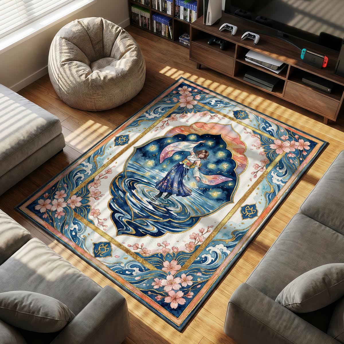 Yuna Sending Dance Rug - Final Fantasy X Chair Mat