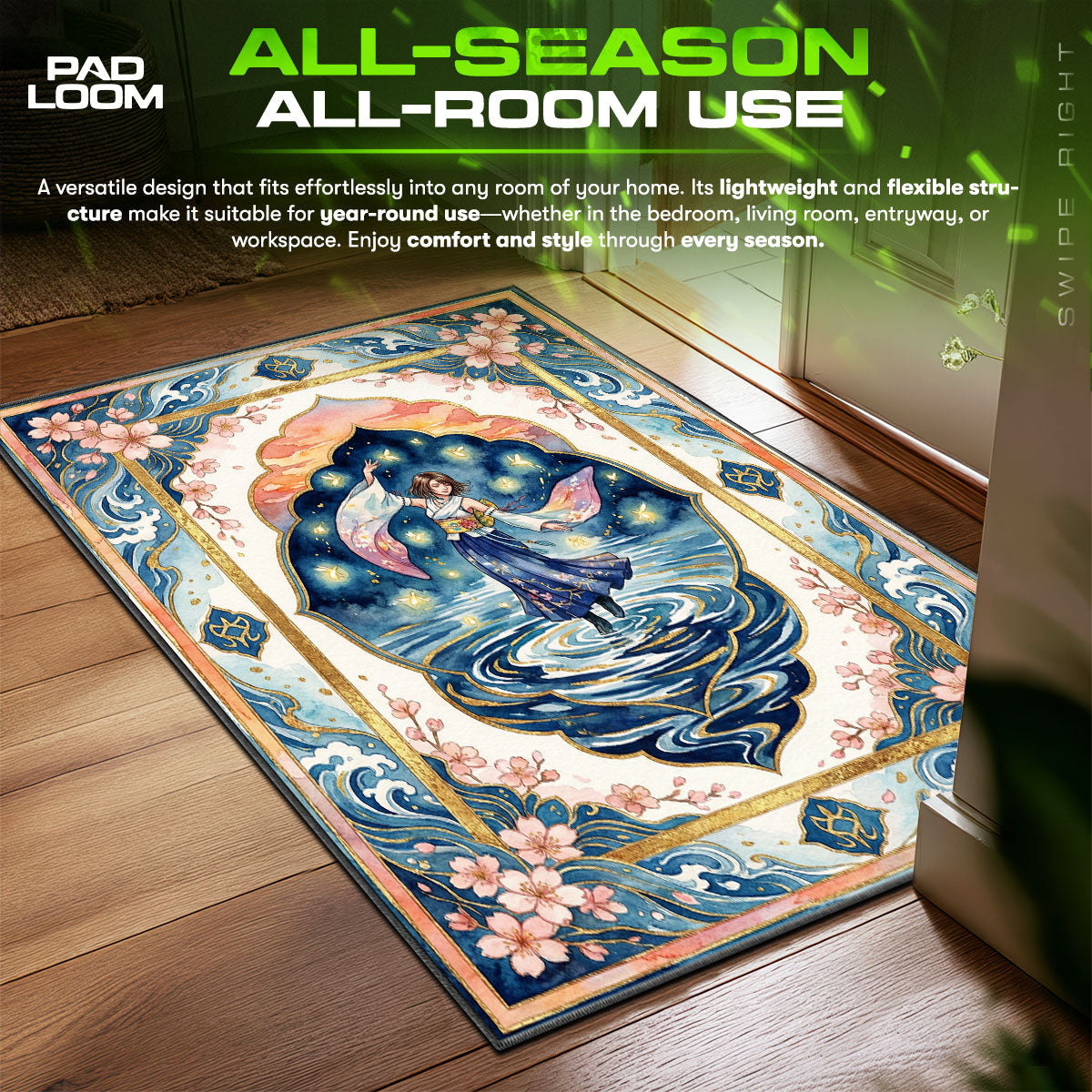 Yuna Sending Dance Rug - Final Fantasy X Chair Mat