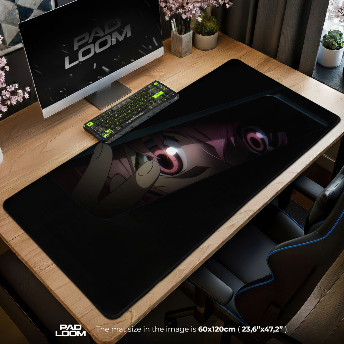 Yuno Gasai Eye Mouse Pad - Obsession Glare Anime Desk Mat Padloom