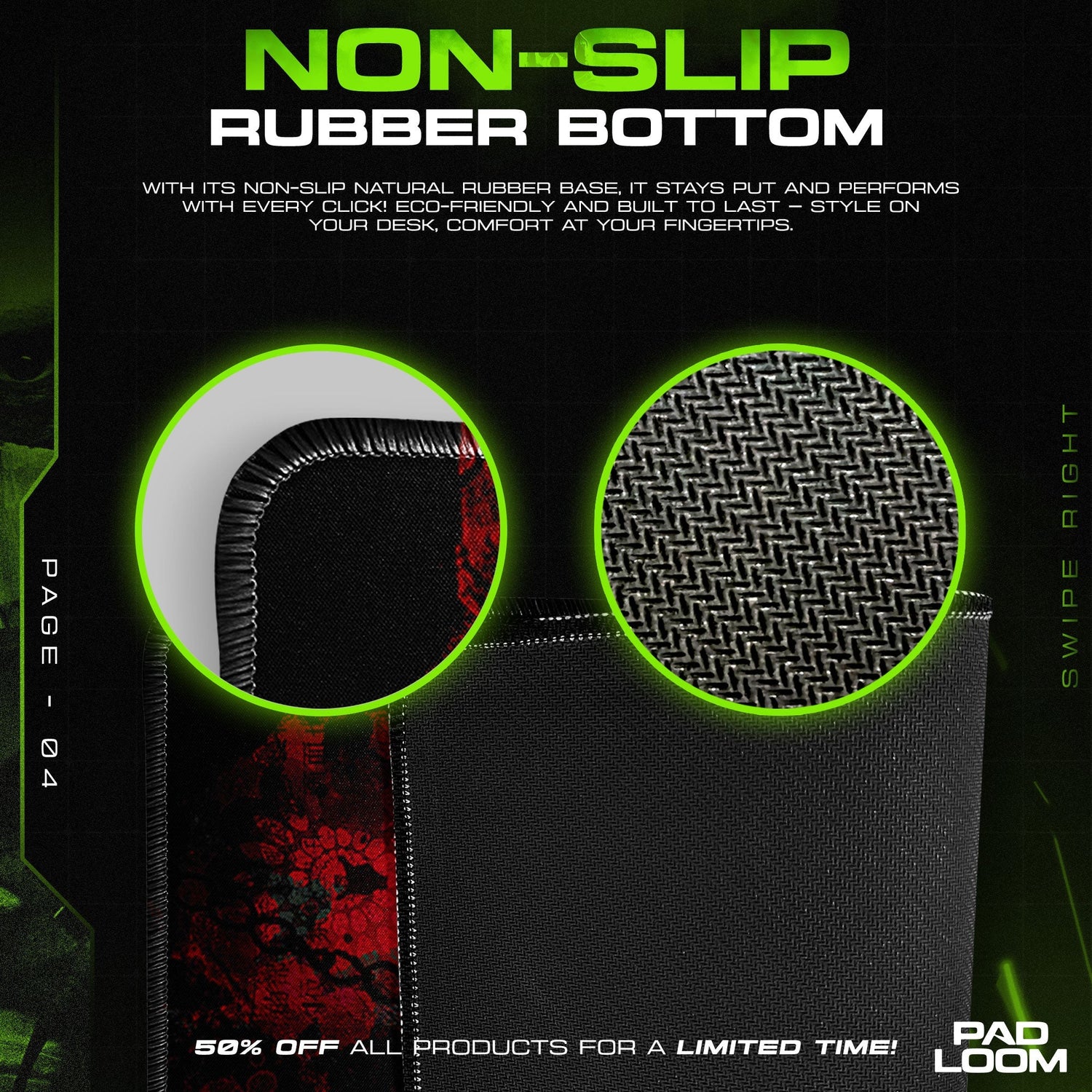 Yuno Gasai Mouse Pad - Violet Reverie Anime Desk Mat Padloom