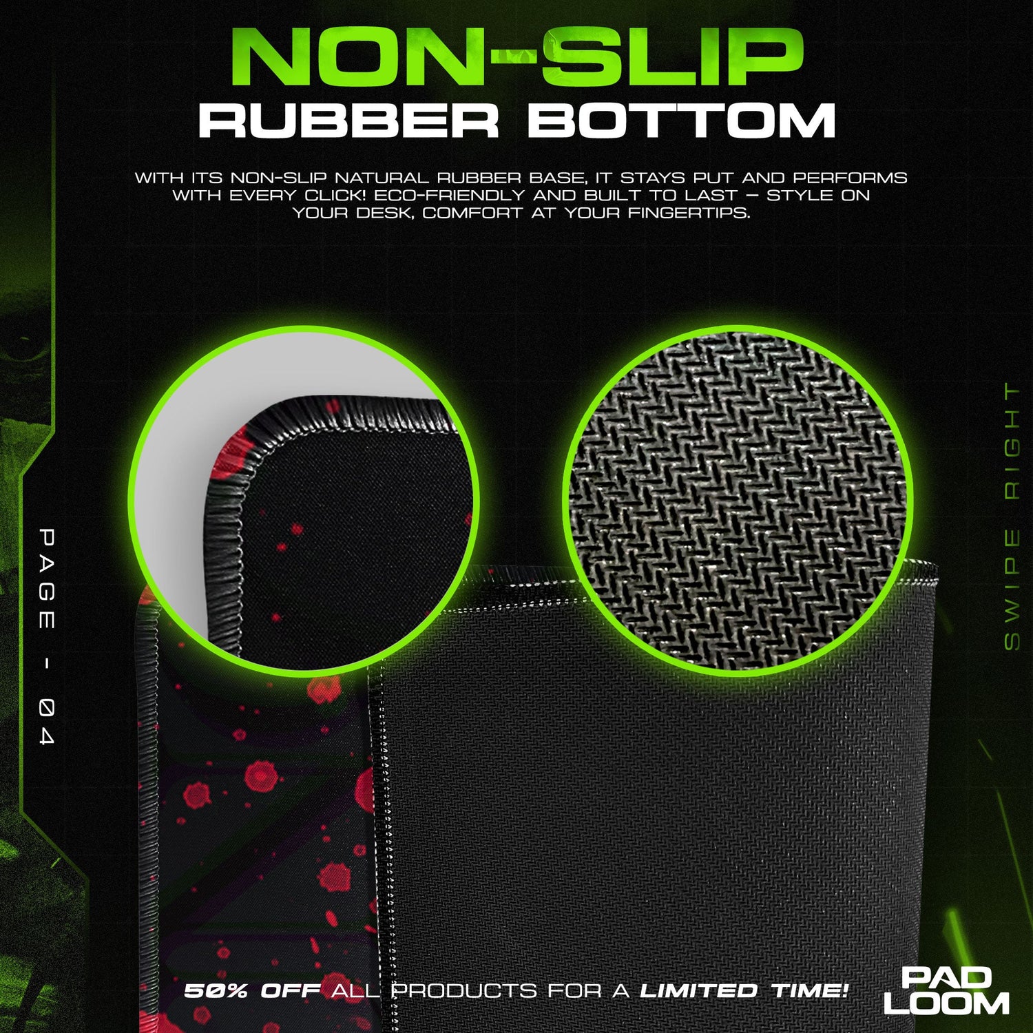 Yusuke Urameshi Mouse Pad - Spirit Team Anime Desk Mat Padloom