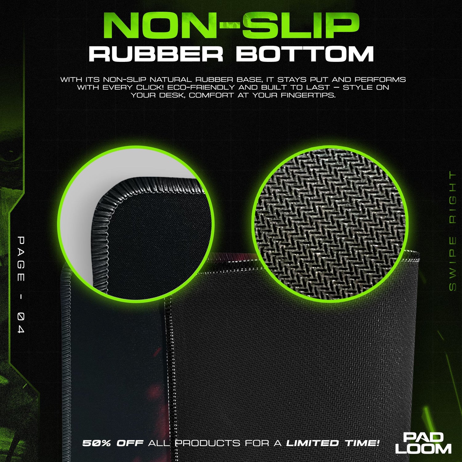 Yuno Gasai Mouse Pad - Pink Chaos Anime Desk Mat Padloom