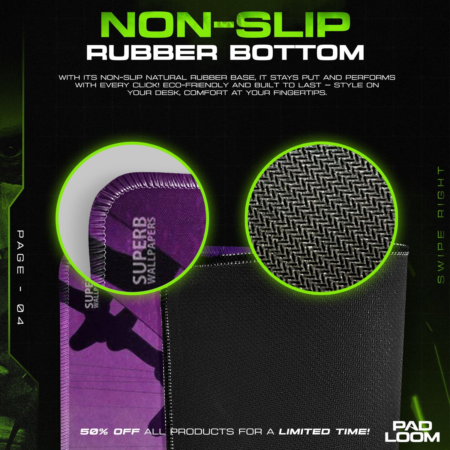 Yuno Gasai Mouse Pad - Dark Pulse Anime Desk Mat Padloom