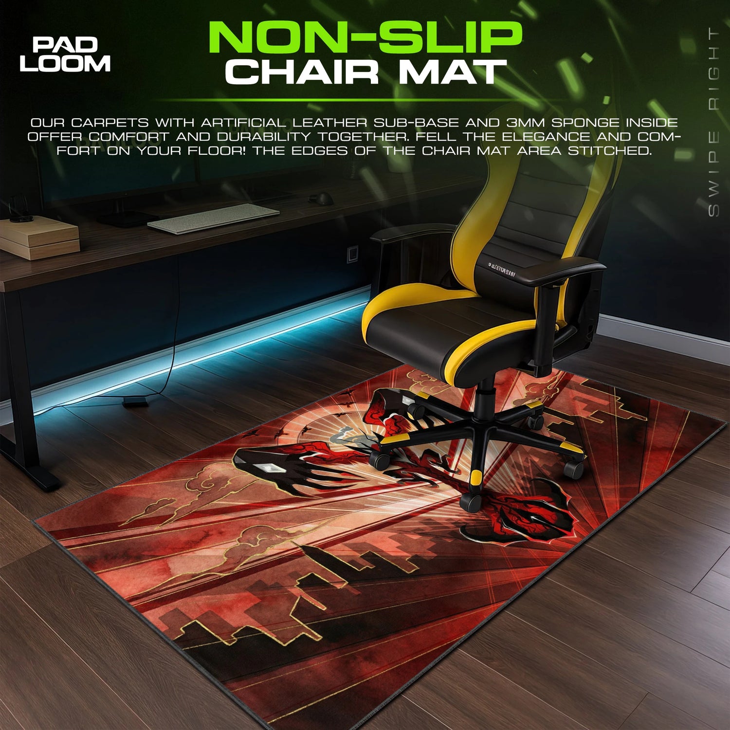 Yveltal Crimson Dawn Mouse Pad - Pokemon Desk Mat