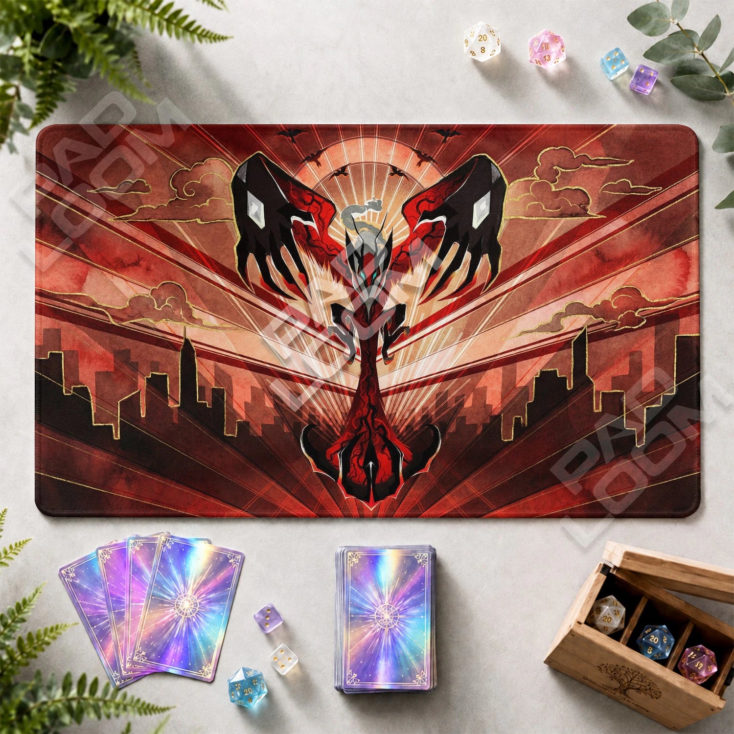 Yveltal Skyline Playmat - Pokemon TCG Mat - view 2