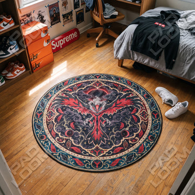 Yveltal Soaring Round Rug - Pokemon Chair Mat