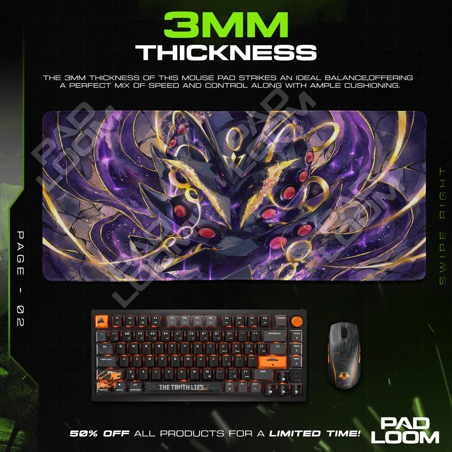 Yveltal Void Wings Mouse Pad - Pokemon Desk Mat
