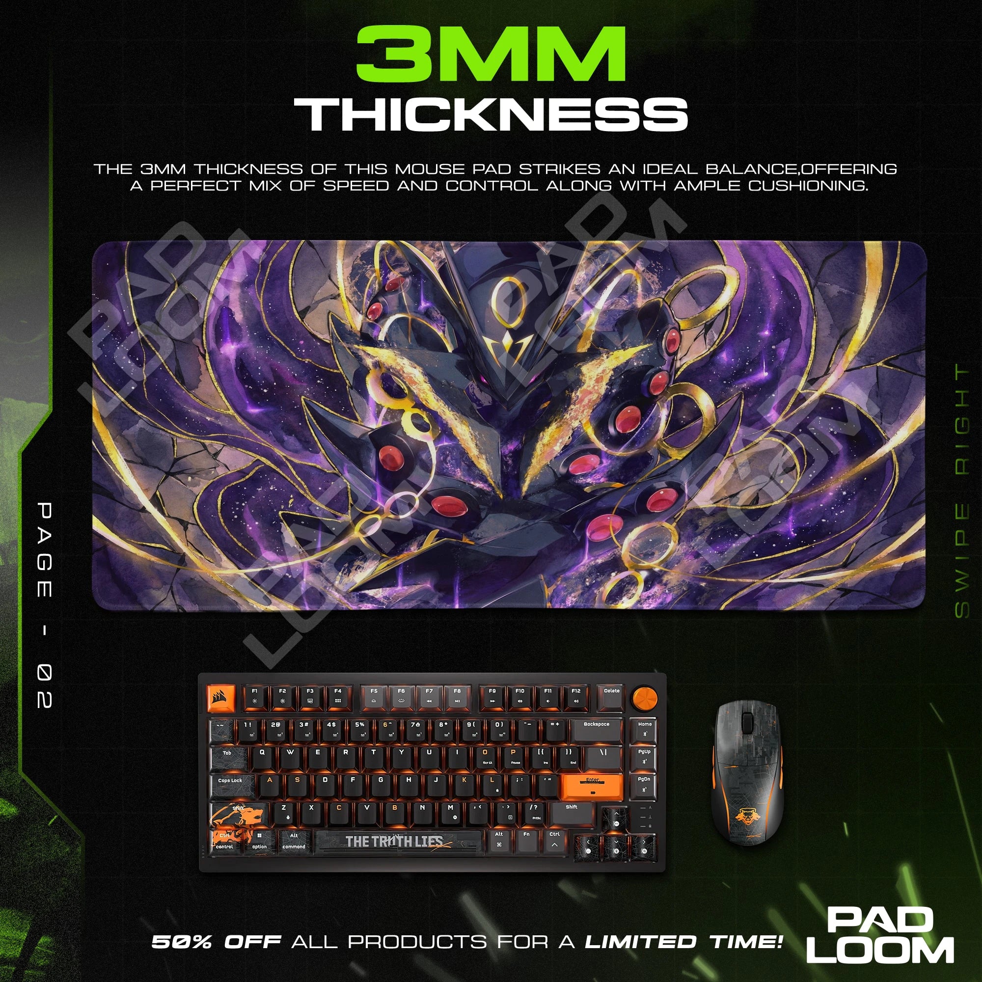 Yveltal Void Wings Mouse Pad - Pokemon Desk Mat