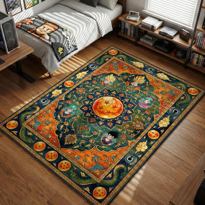 Z Fighters Persian Rug - Dragon Ball Z Chair Mat