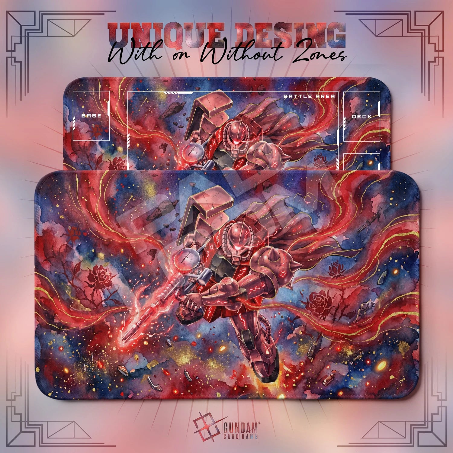 Zaku Comet Playmat - Gundam TCG Card Game Mat