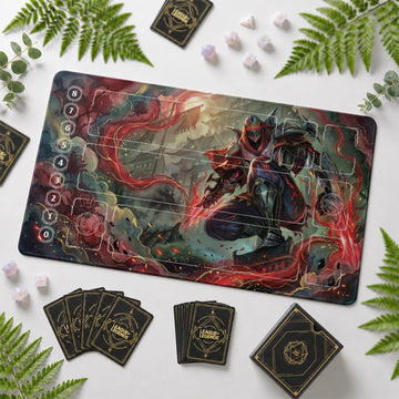 Zed Rose Playmat - LoL Riftbound TCG Mat