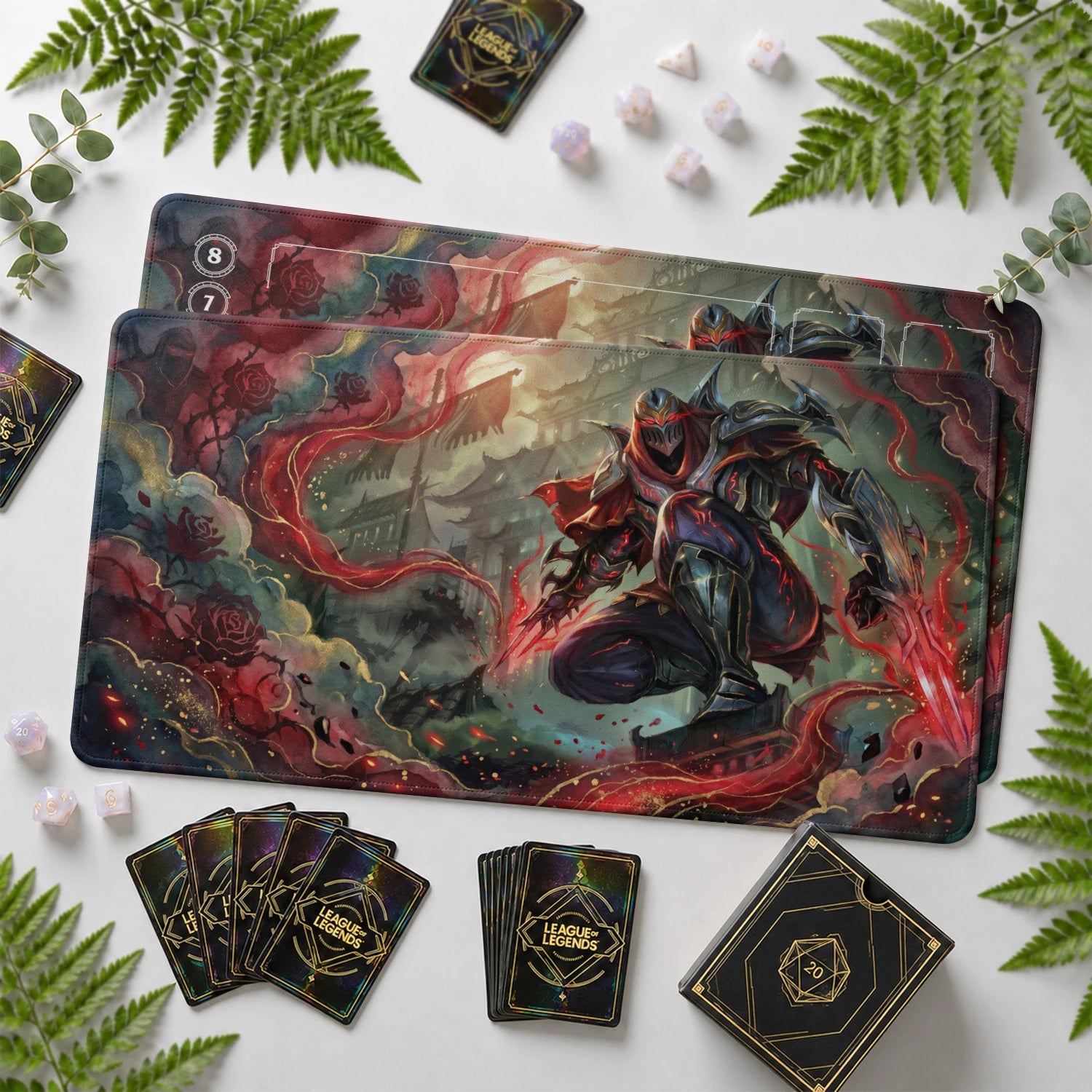 Zed Rose Playmat - LoL Riftbound TCG Mat