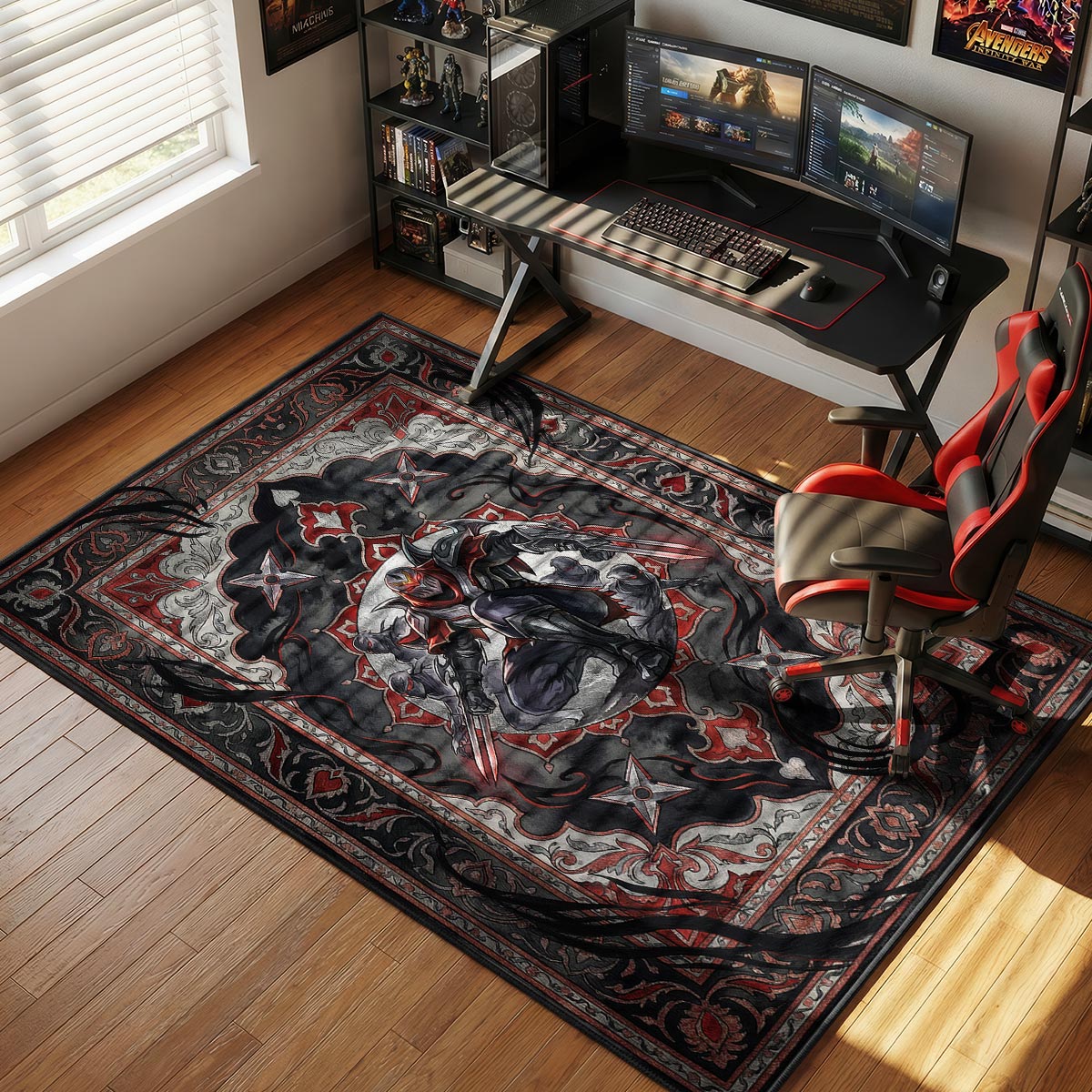 Zed Schatten-Assassine Teppich - League of Legends Stuhlunterlage