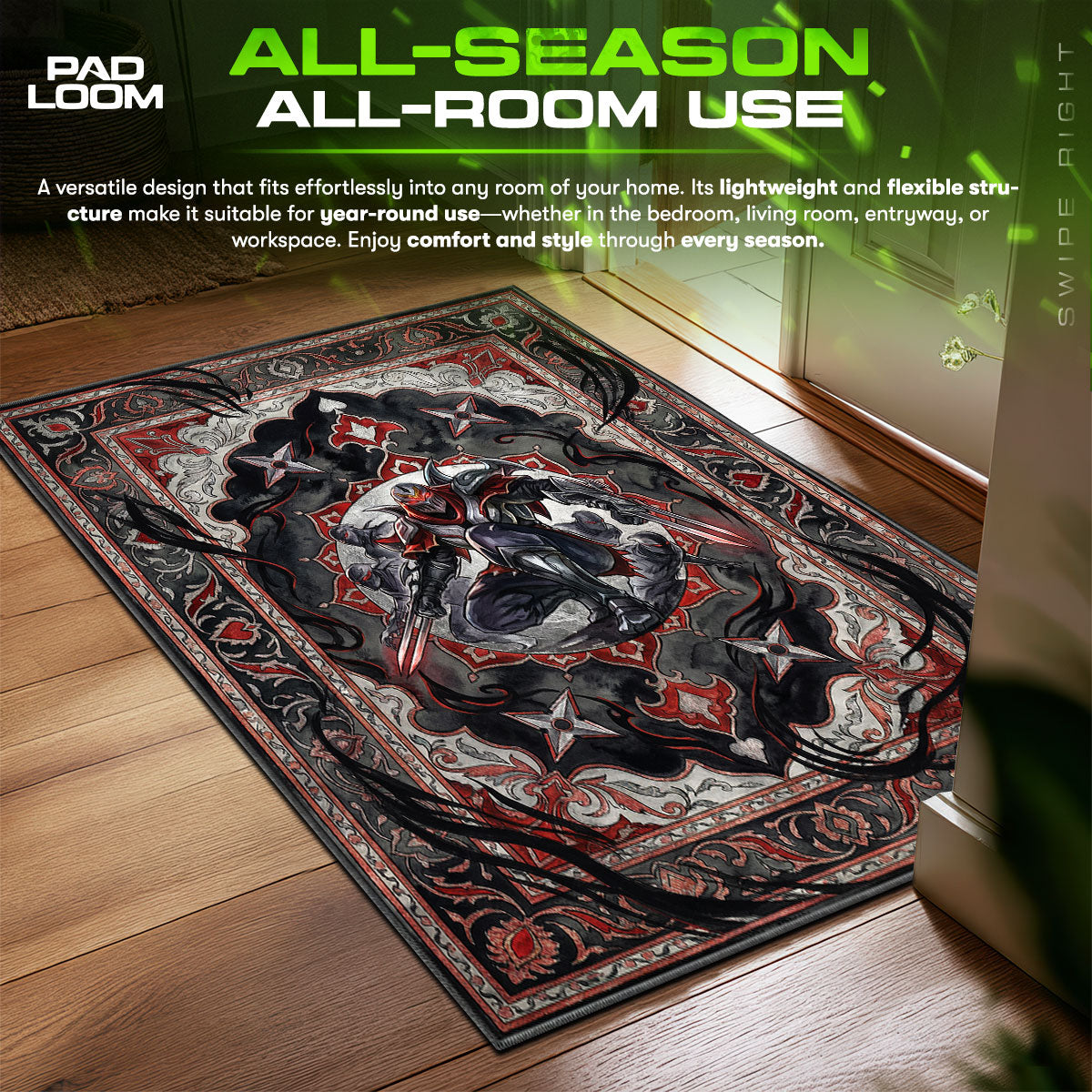 Zed Schatten-Assassine Teppich - League of Legends Stuhlunterlage